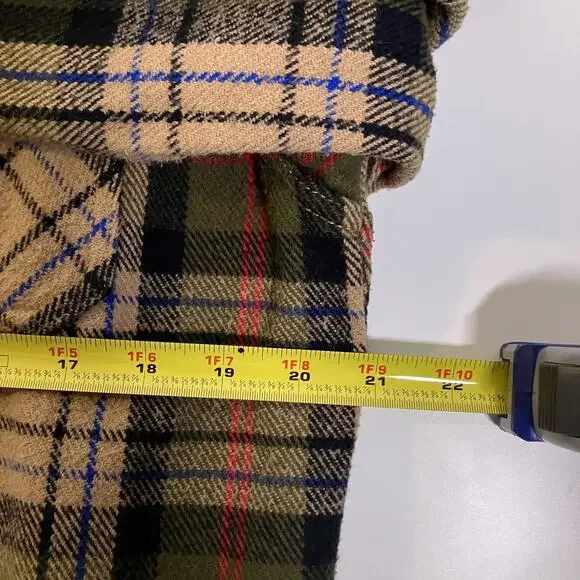 Weatherproof Vintage Shirt Jacket Mens Medium Plaid Flannel Button Up Workwear - Picture 6 of 16